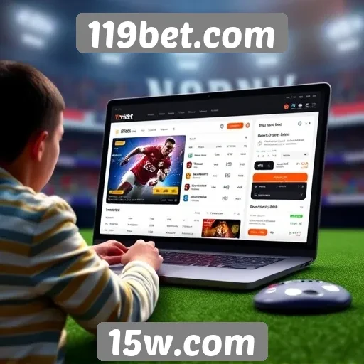 Interface do usuário do 119bet